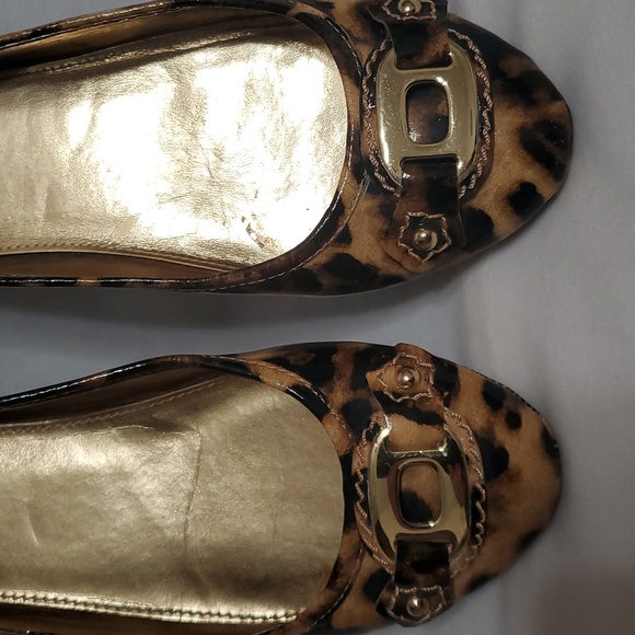 MICHELLE Animal print flat shoes 7 Brown - Picture 4 of 5